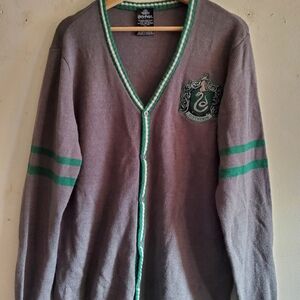 Harry Potter Slytherin Gray Cardigan